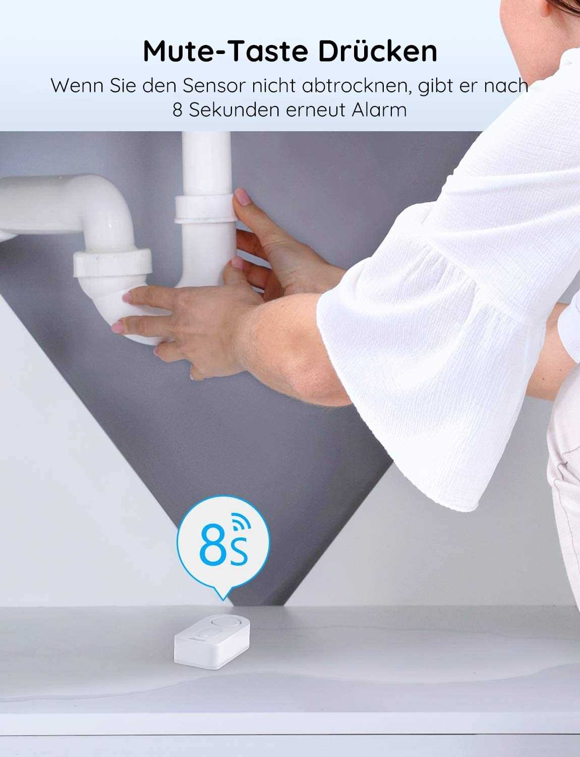 Govee Life Wassermelder Detektoren - 5er-Pack für zuverlässige Wassererkennung Mesch Shop Govee Life Wassermelder Detektoren - 5er-Pack für zuverlässige Wassererkennung Mesch Shop
